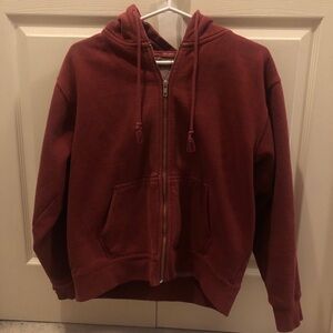 Red Brandy Melville Zip Up